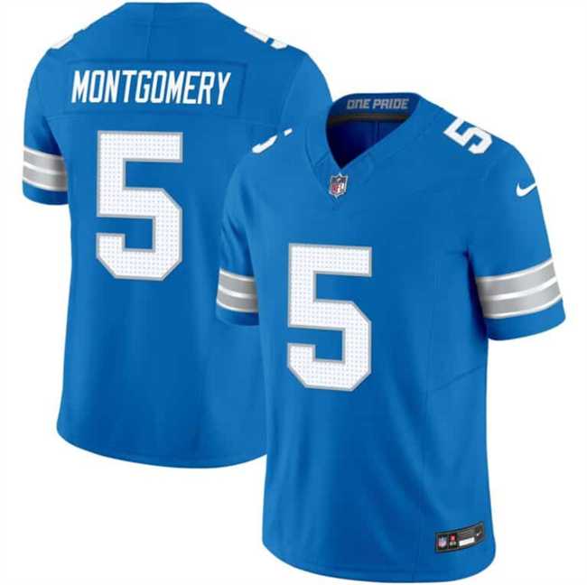 Men & Women & Youth Detroit Lions #5 David Montgomery Blue 2024 F.U.S.E. Vapor Limited Stitched Jersey,We sell and wholesale Men & Women & Youth Detroit Lions #5 David Montgomery Blue 2024 F.U.S.E. Vapor Limited Stitched Jersey on line form chian!
